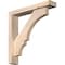 Ekena Millwork Balboa Block Smooth Bracket w/ Offset Brace, Douglas Fir, 3 1/2"W x 18"D x 18"H BKT0402X18X18BOA05SDF - alternate 1